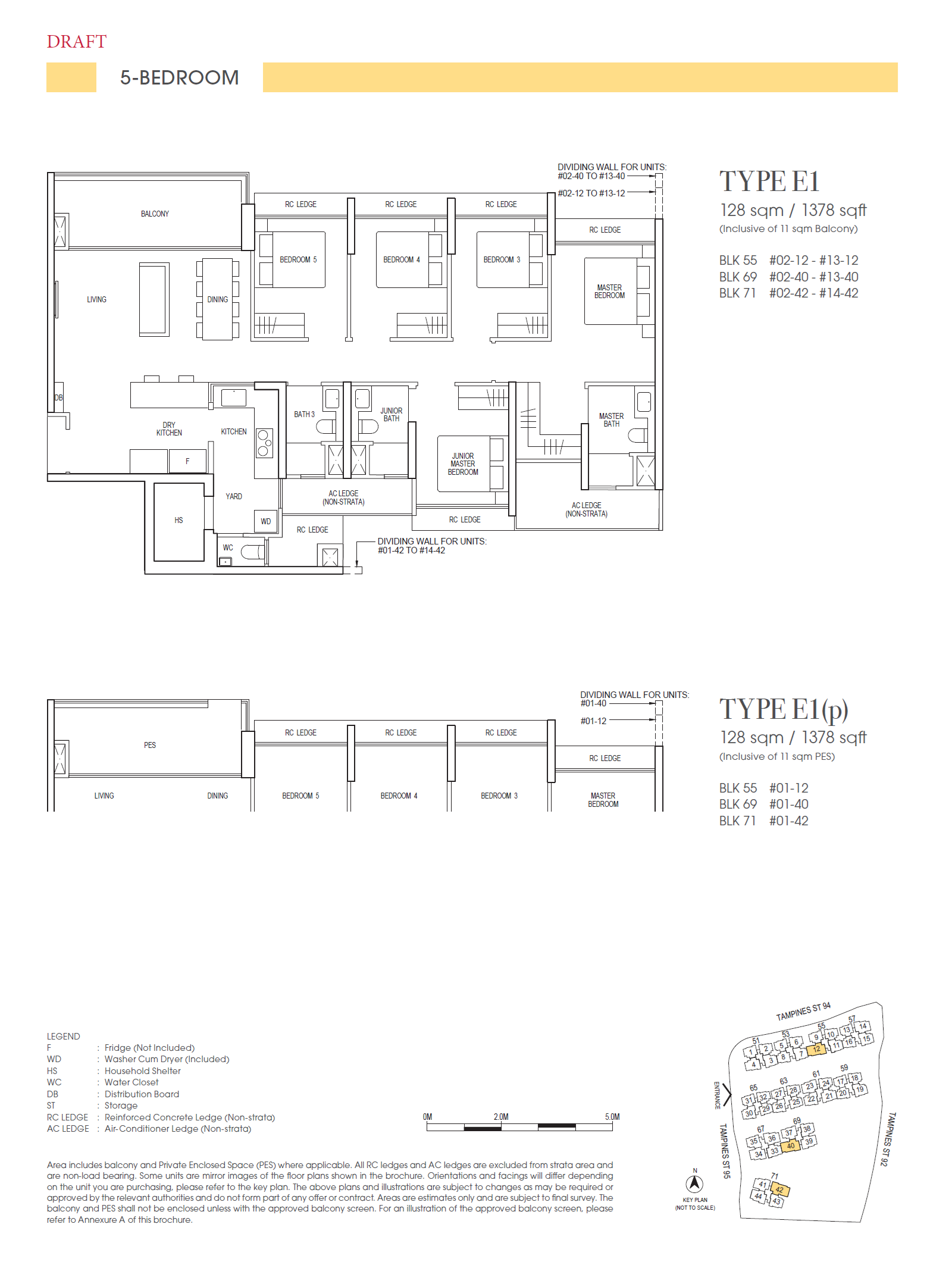 Rivelle Tampines 1 Bedroom Floor Plan 8